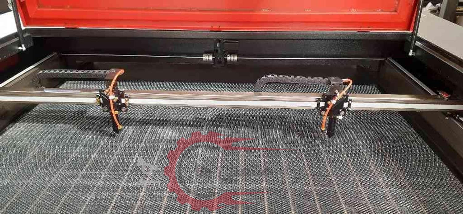 دستگاه برش لیزر دو هد co2