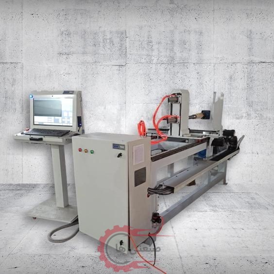دستگاه سی ان سی (CNC) روتاری خراطی ، چوب
